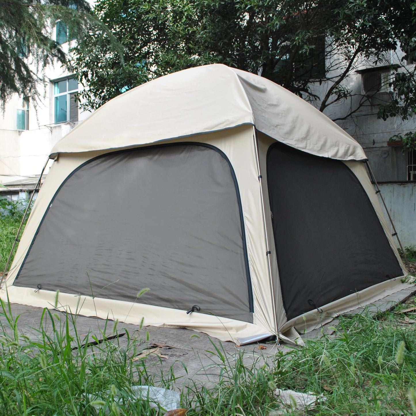 High Quality Luxury Dome Tent for Family, 6 Person Glamping Tent, Rainfly Included, 16mm Aluminum Poles,7 Feet High