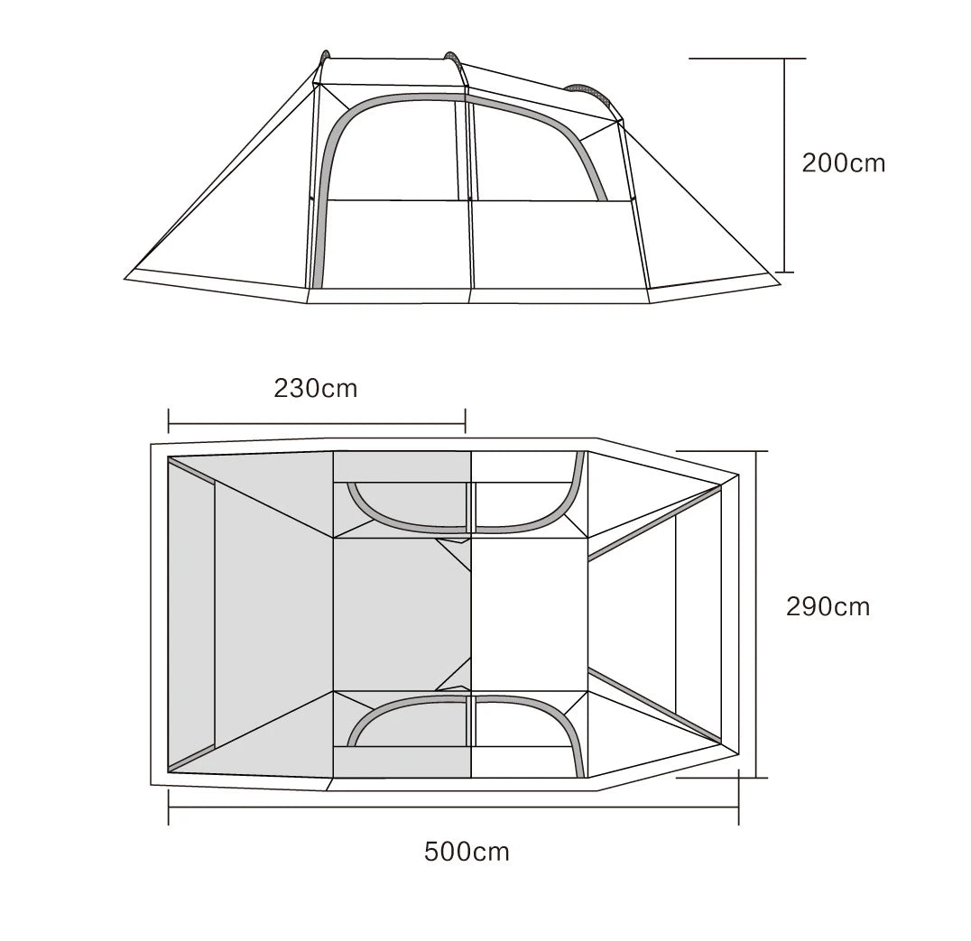 Custom Vidalido SanStay UV Luxury Waterproof Beach Travel Large House Folding Family Party Glamping Camping Outdoor Tents