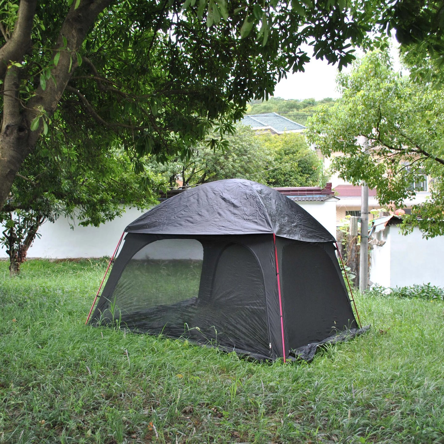 High Quality Luxury Dome Tent for Family, 6 Person Glamping Tent, Rainfly Included, 16mm Aluminum Poles,7 Feet High