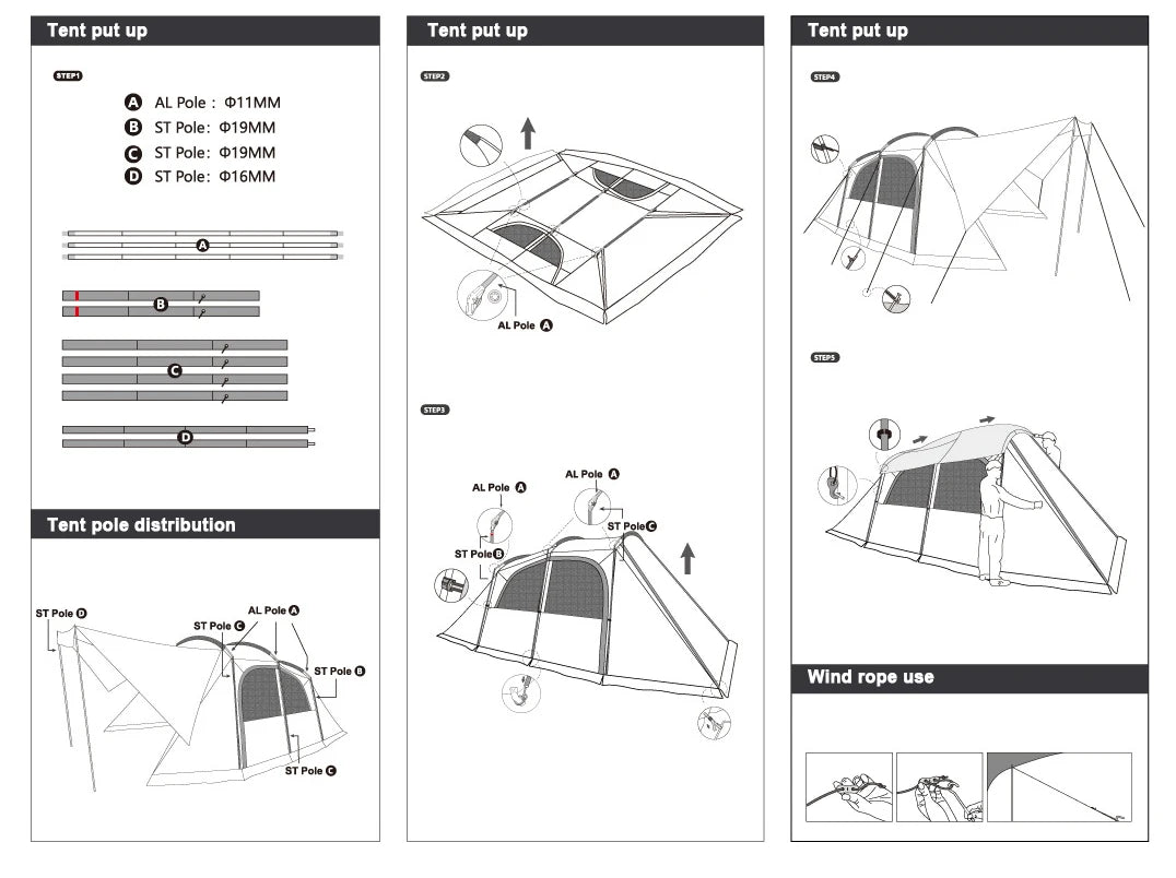 Custom Vidalido SanStay UV Luxury Waterproof Beach Travel Large House Folding Family Party Glamping Camping Outdoor Tents