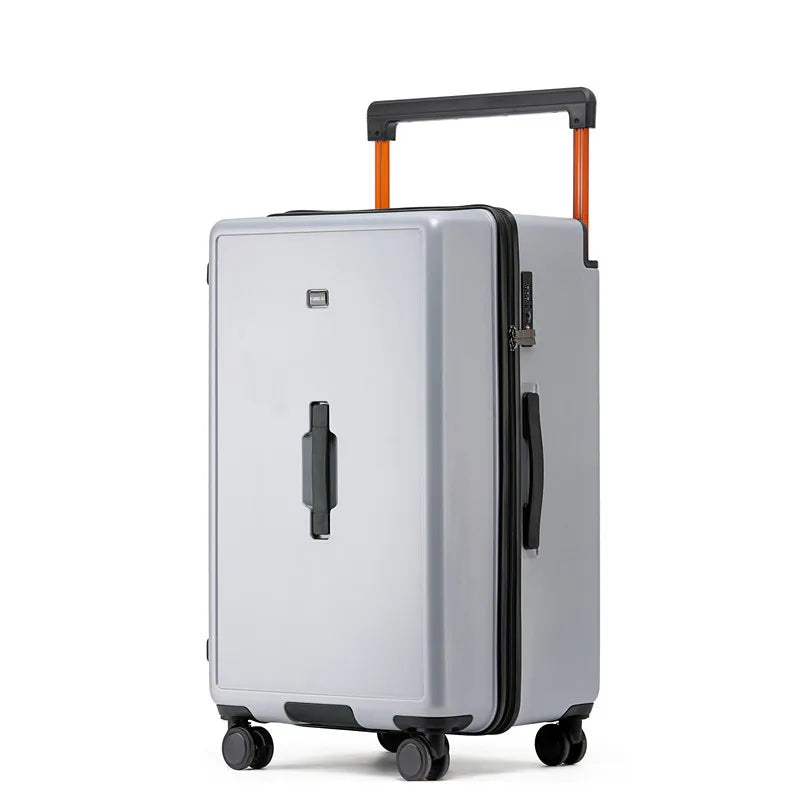 Large capacity wide pull rod suitcase net celebrity student carry on travel luggage thickened password trolley box 24/26/28 inch