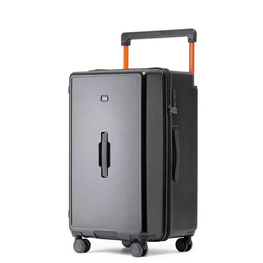 Large capacity wide pull rod suitcase net celebrity student carry on travel luggage thickened password trolley box 24/26/28 inch