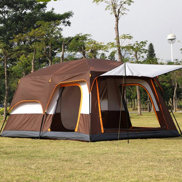 Super-Large Luxury Two Bed Rooms With One Living Room Family Camping Waterproof Tent Outdoor